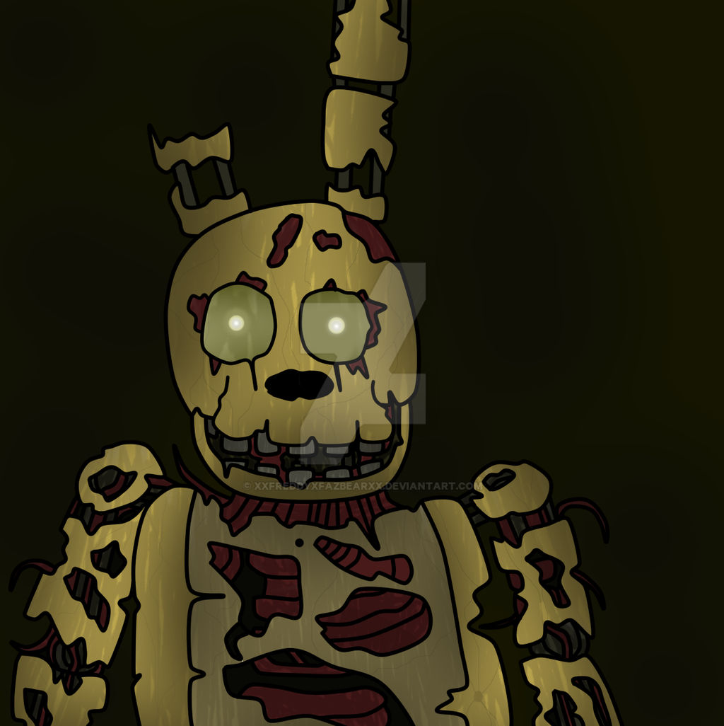 Evolution Spring Trap Deviantart Springtrap by XxFreddyxFazbearxX on DeviantArt