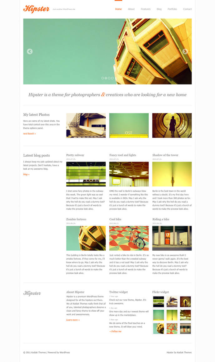 Hipster Frontpage by MateToth