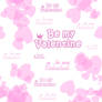 Be my Valentine. Pink seamless background
