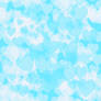 Seamless background with blue delicate hearts