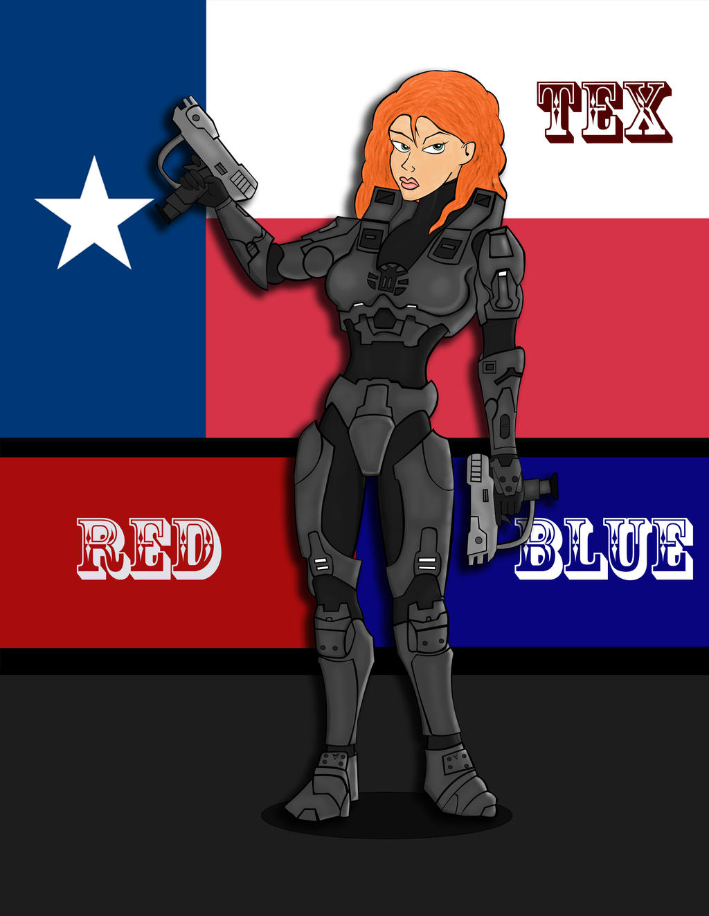 Agent Texas Rvb Red vs Blue - Tex by 49ersrule07 on DeviantArt