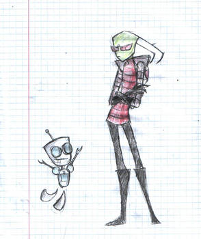 Zim with Gir)