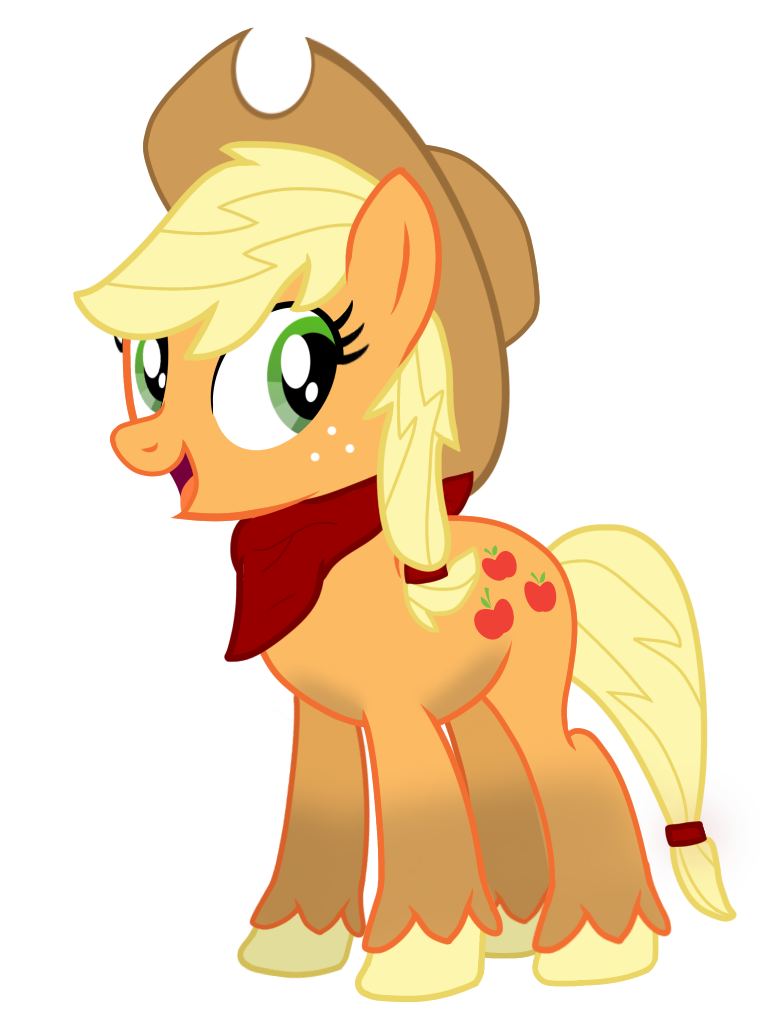 Mlp Applejack Color Inverted Applejack (redesign) MLP: Retold by BlueMario11 on DeviantArt
