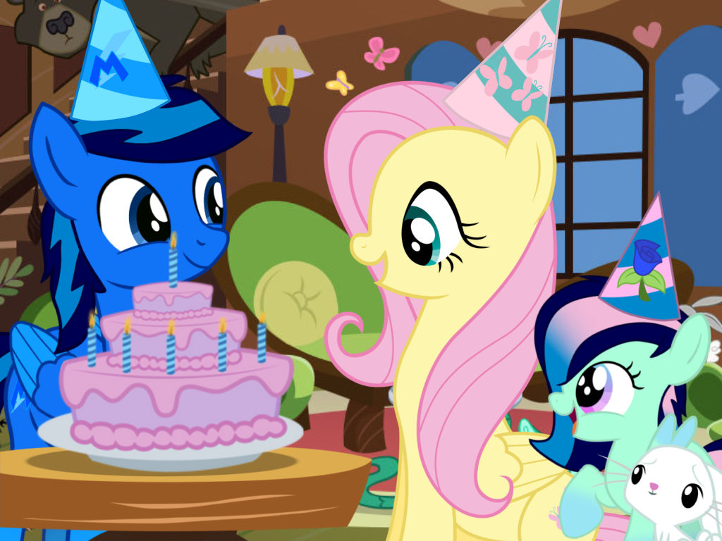 Happy Birthday Fluttershy! by BlueMario11 on DeviantArt