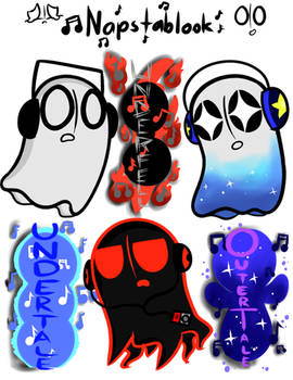 All Napstablook Versions OwO