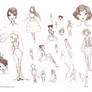 60s Cabaret Girl Sketches