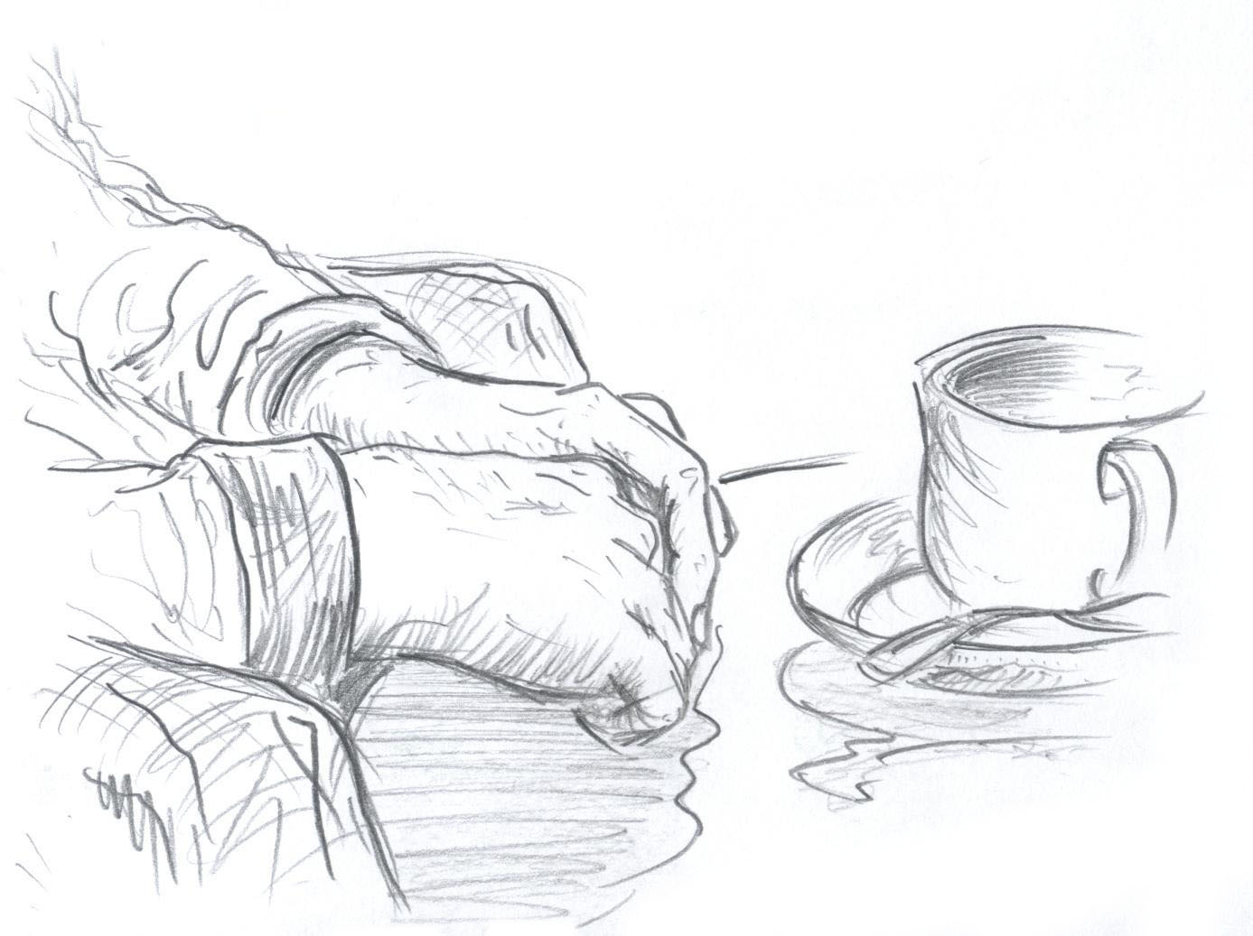 hands and coffee