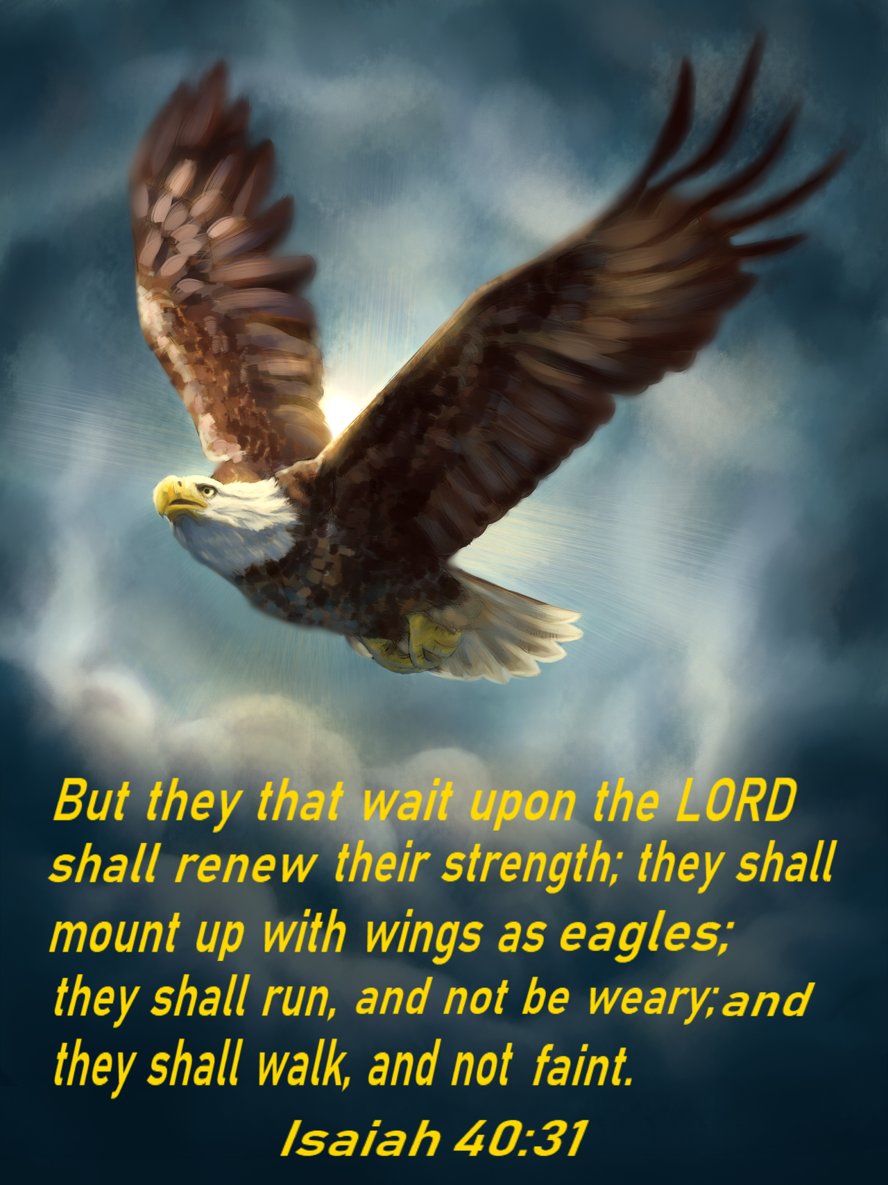 Isaiah 40:31 (KJV) by MaryAnzoArt on DeviantArt