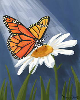 Butterfly and Daisy