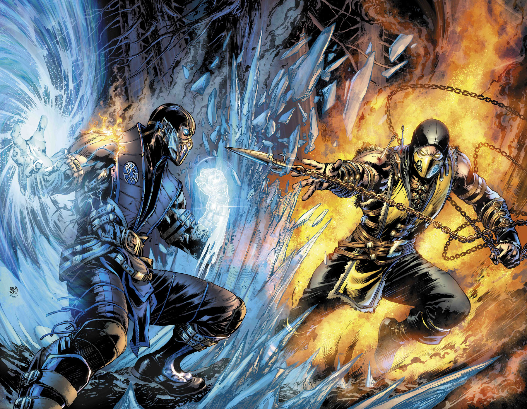 Scorpion Fatality on Sub-Zero « Mortal Kombat Fanart