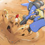 Request - Lucario vs Palossand