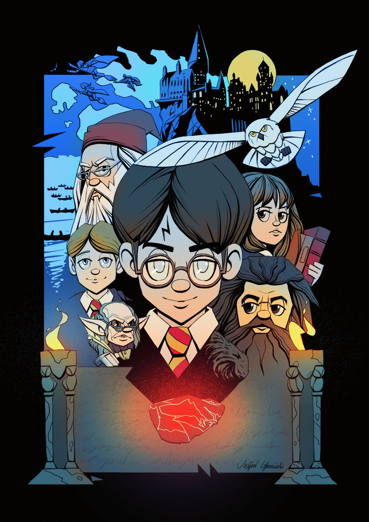 Cartoony Harry Potter and the Philosophers Stone by RemiReckless on  DeviantArt