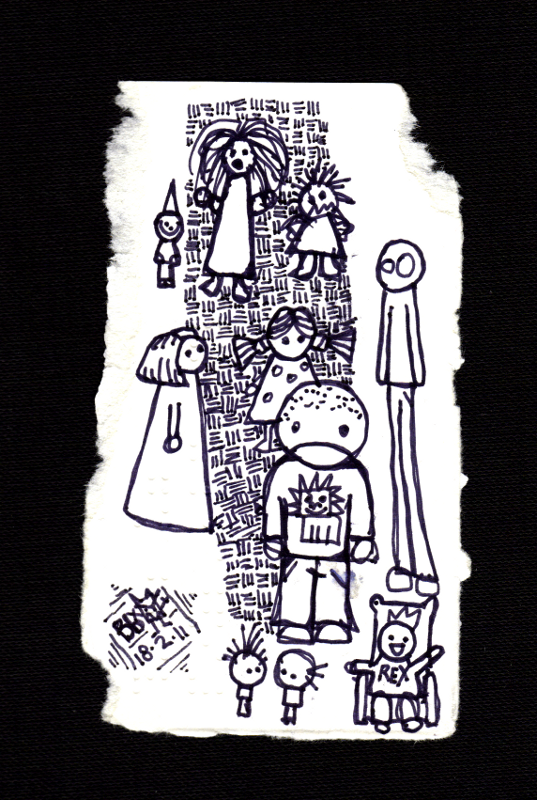 doodle on card