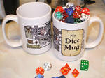 Dungeon Map 'My Dice' Mug by billiambabble