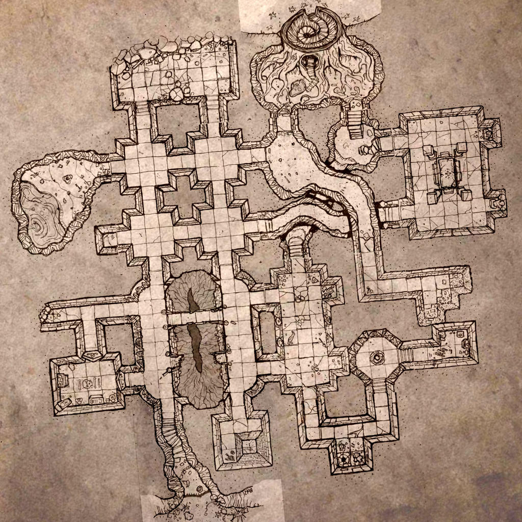 Dungeon Layout Small Small Dungeon Level. by billiambabble on DeviantArt