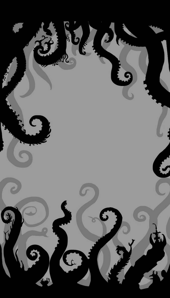 Cthulhu-esque silhouette design by billiambabble