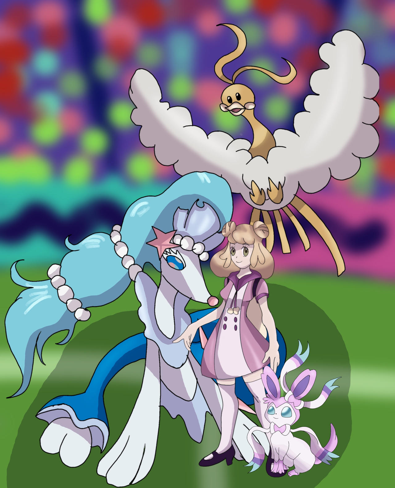 Pokemon Self insert and team by enchantedmoth on DeviantArt