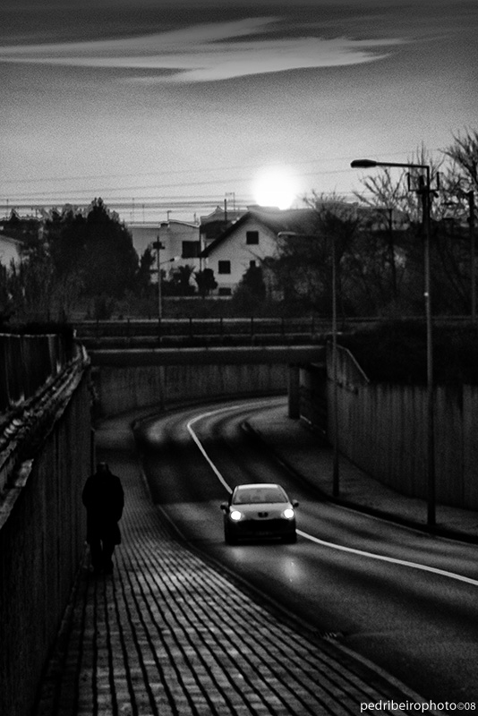 A man and a car