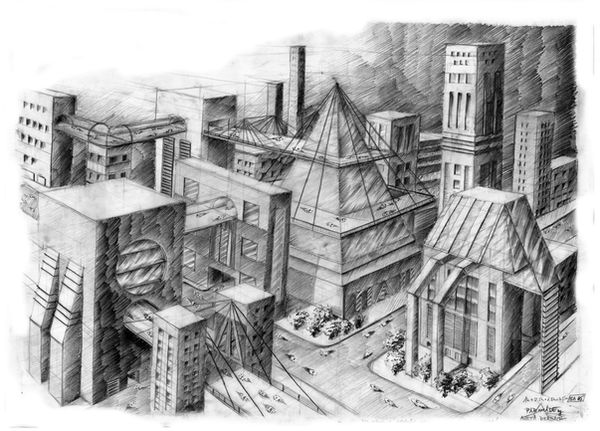 Future city by pr000 on DeviantArt