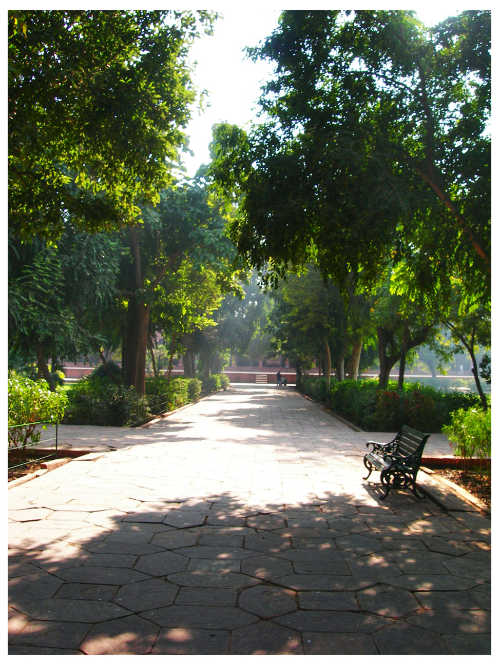 Empty Bench - Taj Mahal Garden