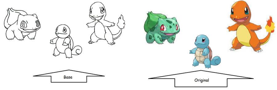 Pokemon Base: Starter 1 by Kanean on DeviantArt