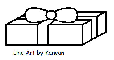 Free Rectangle Present Line Art by Kanean on DeviantArt