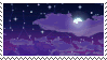 purple moonlit night