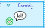 I love Comedy stamp