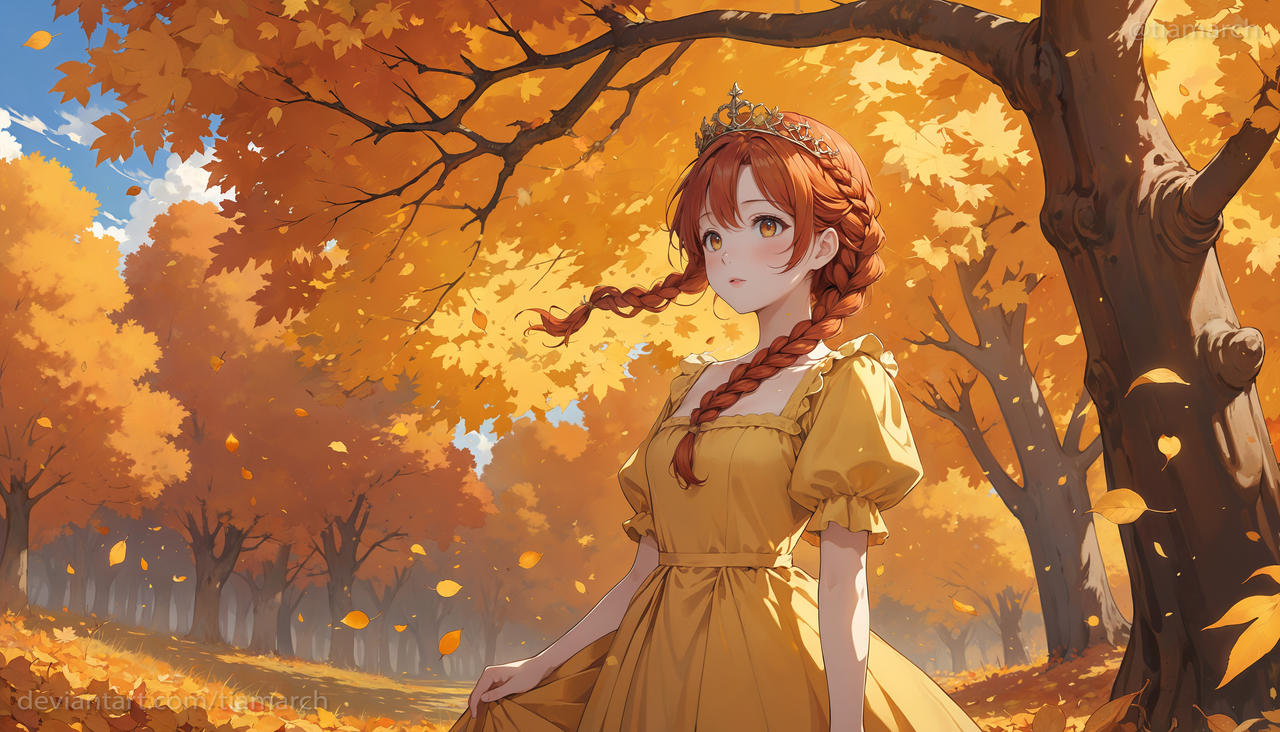 Princess Fall Pattern Background Princess Of Autumn Colors #2 by TiaMarch on DeviantArt