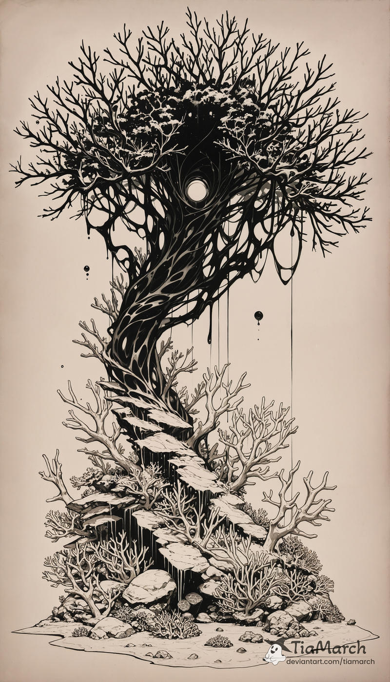 Desert Ink Tree Ink Coral Tree by TiaMarch on DeviantArt
