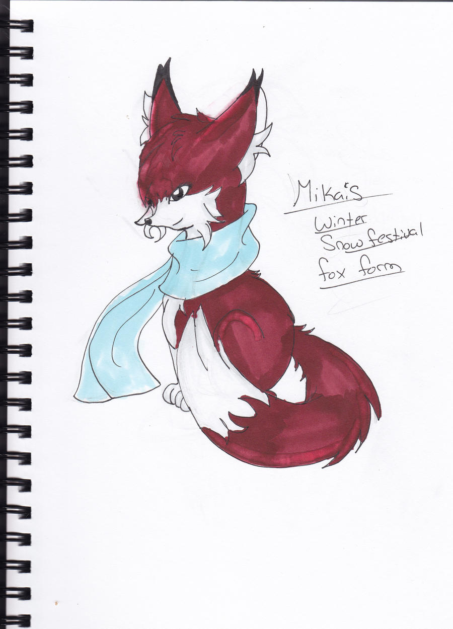 Mika's snow festival fox form