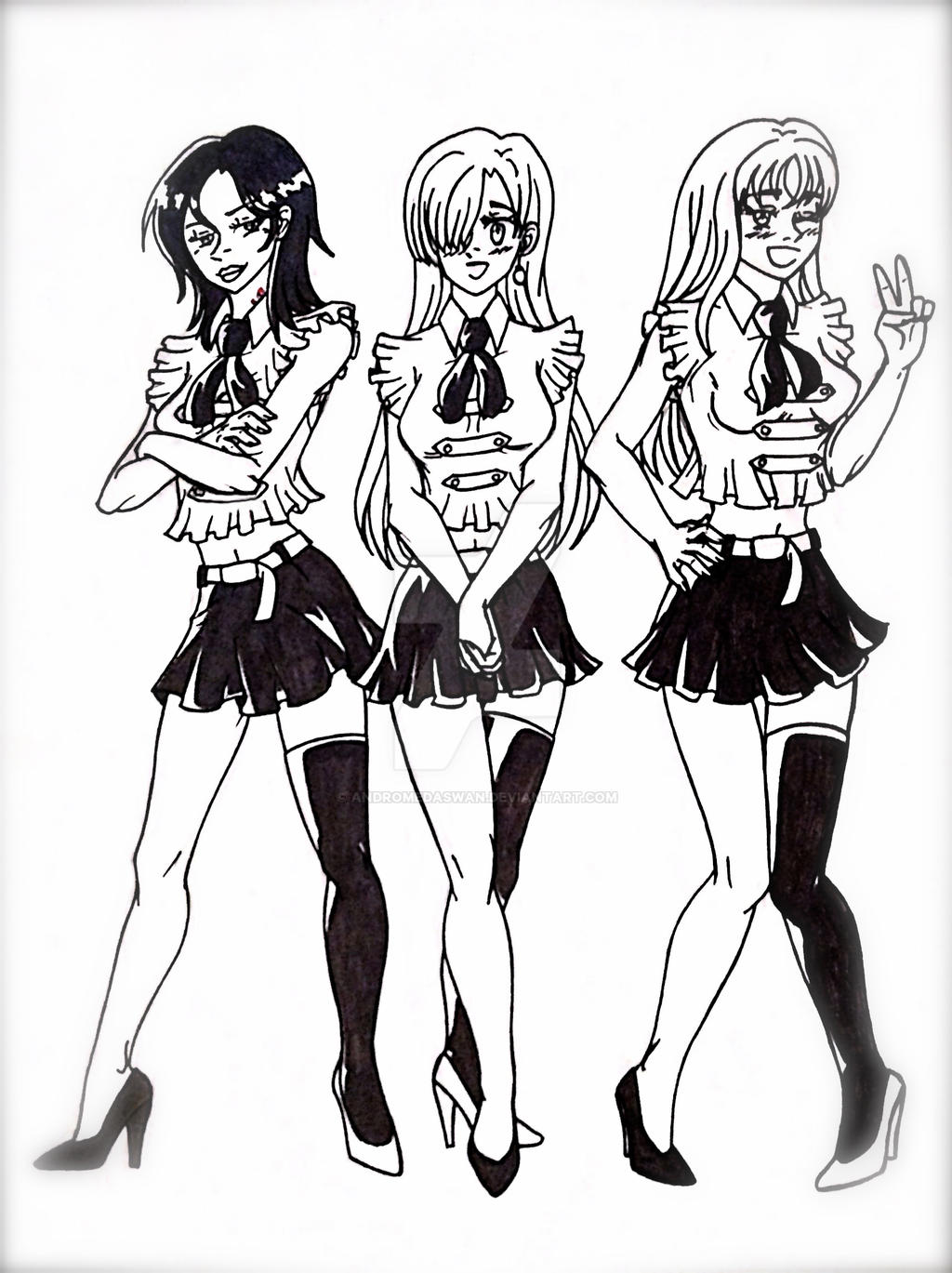 Prettiest Anime Waitresses! by AndromedaSwan on DeviantArt