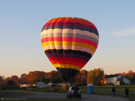 Stripes Balloon Tipsy Landing