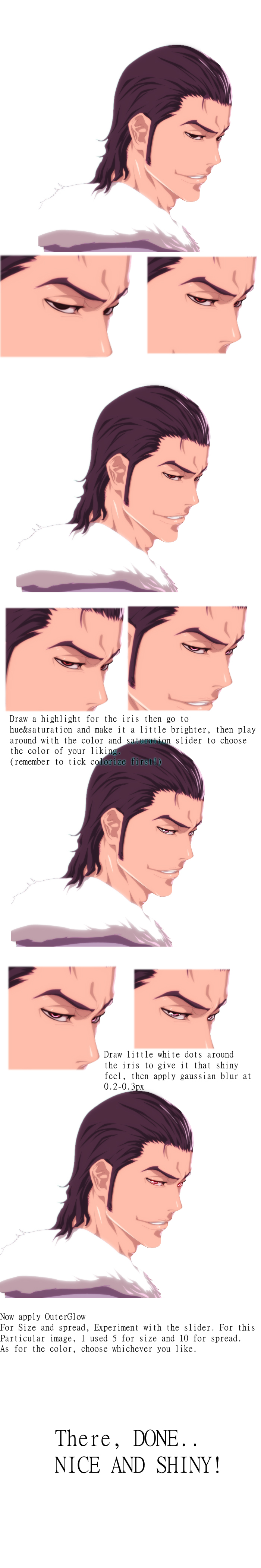 Anime eye colouring tutorial