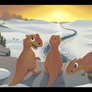 Sunset Ice Age Dinos