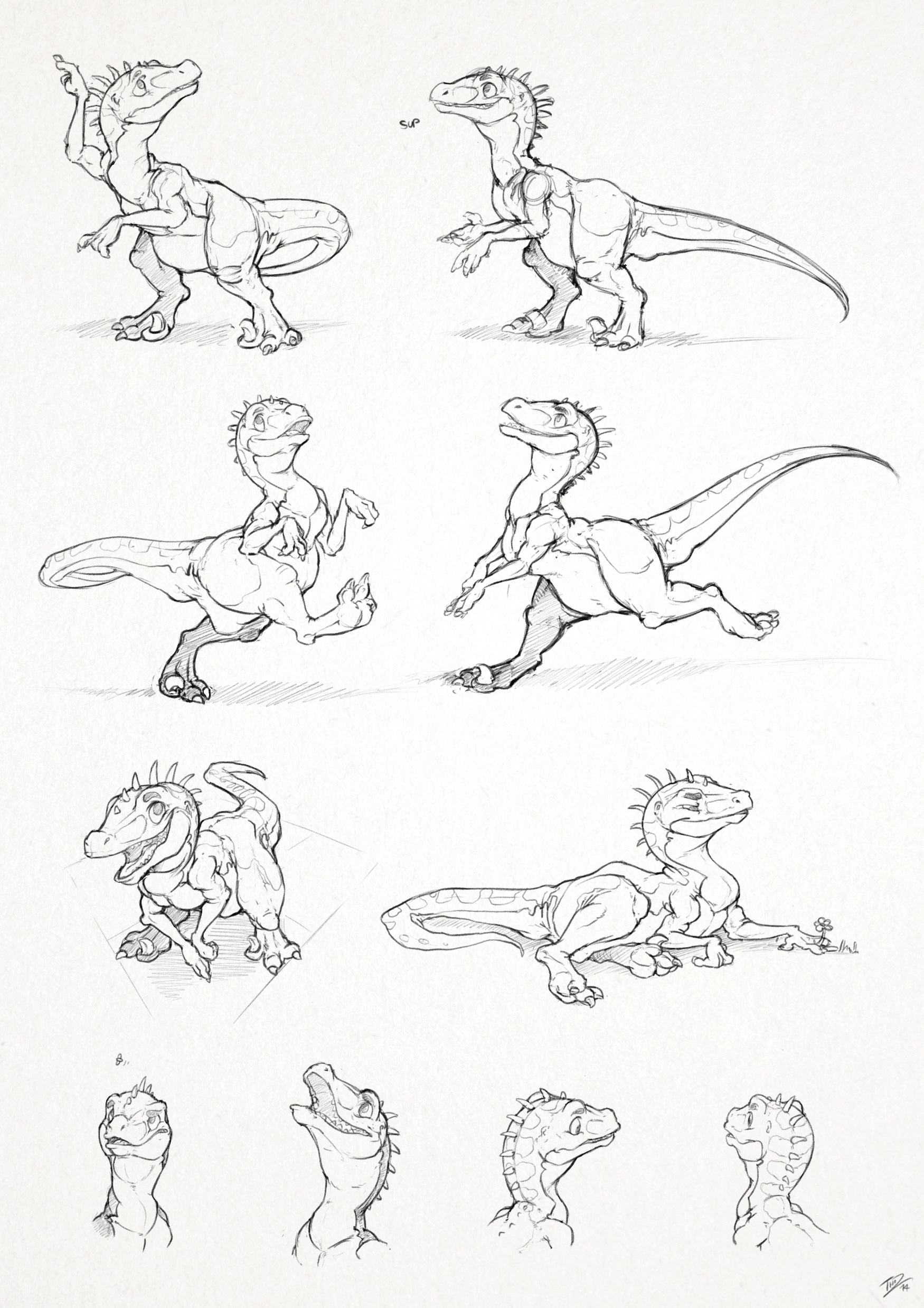 Pouncing Raptor Outline Papo Raptor Sketches by thazumi on DeviantArt