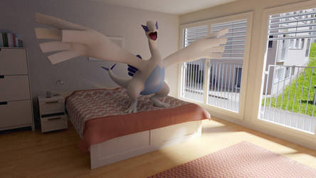 Lugia in a Bedroom