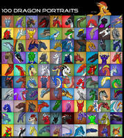 100 DRAGON PORTRAITS