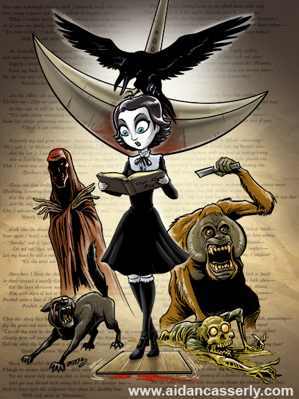EDGAR ALLAN POE Girl by DadaHyena on DeviantArt