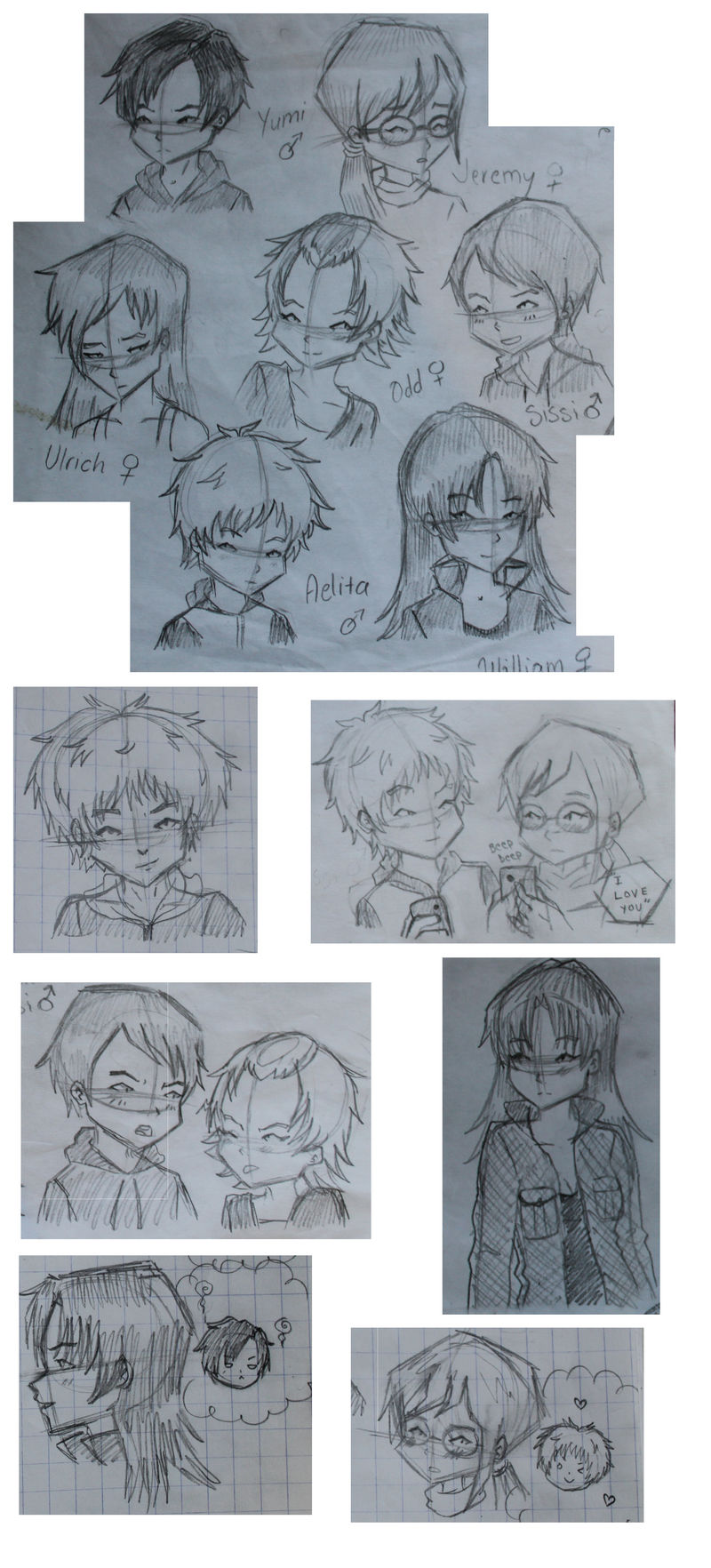 Code lyoko genderbend sketches by Millyoko on DeviantArt