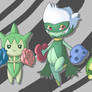 Budew, Roselia and Roserade