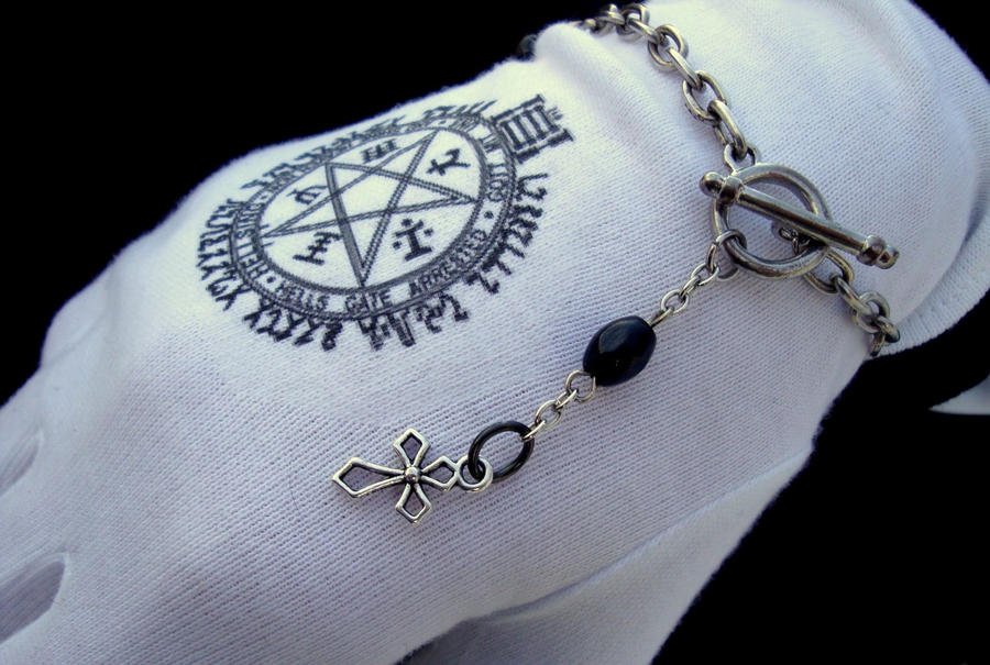 Gothic Cross Bracelet