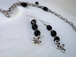 Gothic Cross Earrings