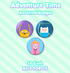 Adventure Time Badges