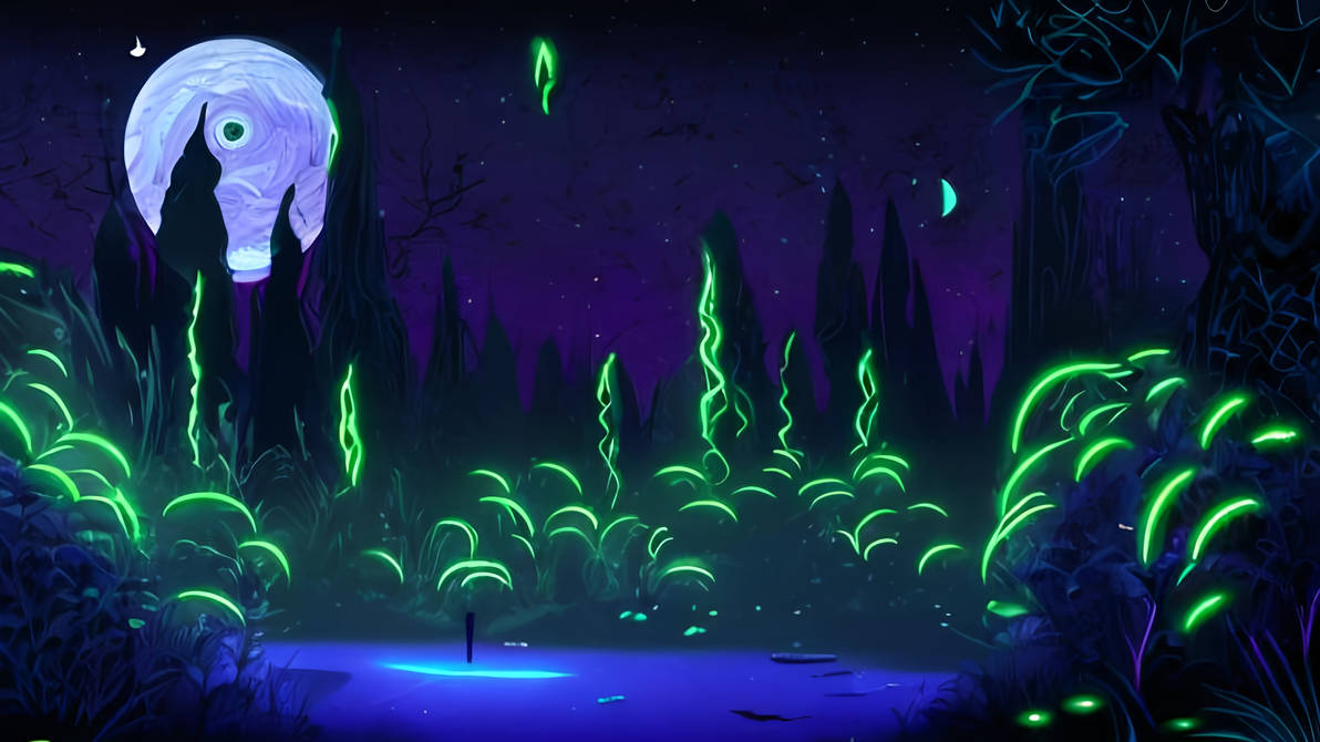 Neon Drow Rave Drow-digital-neon-and-black-colour-utopic-magical- by juvijujure on ...