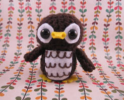 Amigurumi Brown and White Owl