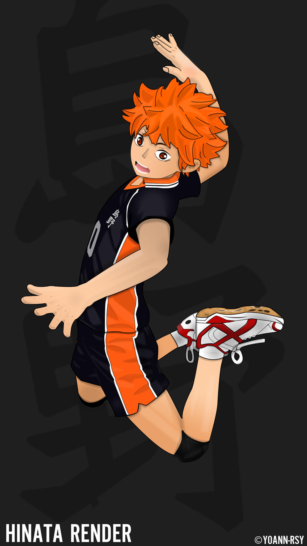 Haikyuu! Hinata Shoyo Render by DeltAnime on DeviantArt