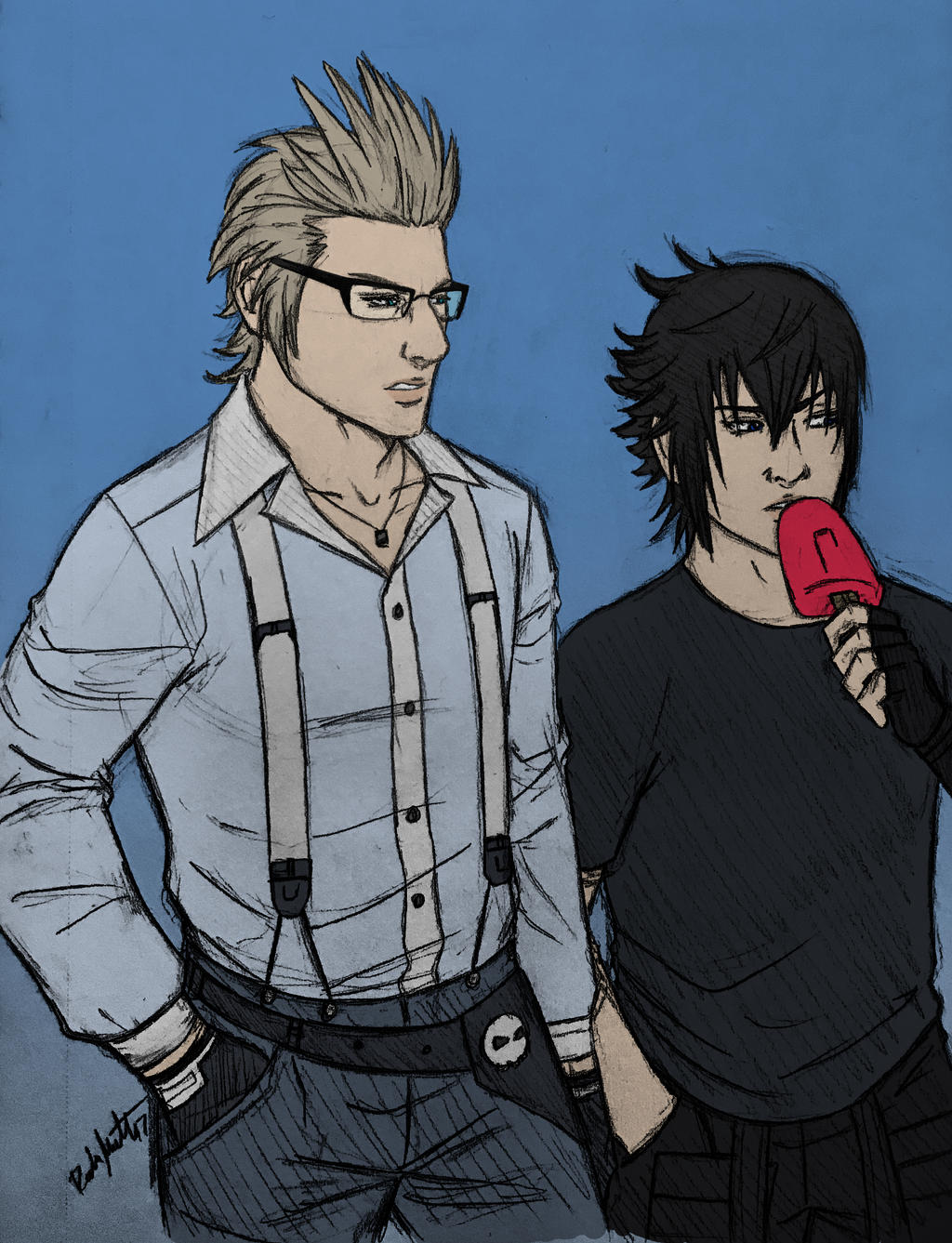 Ignis and Noctis Sketch