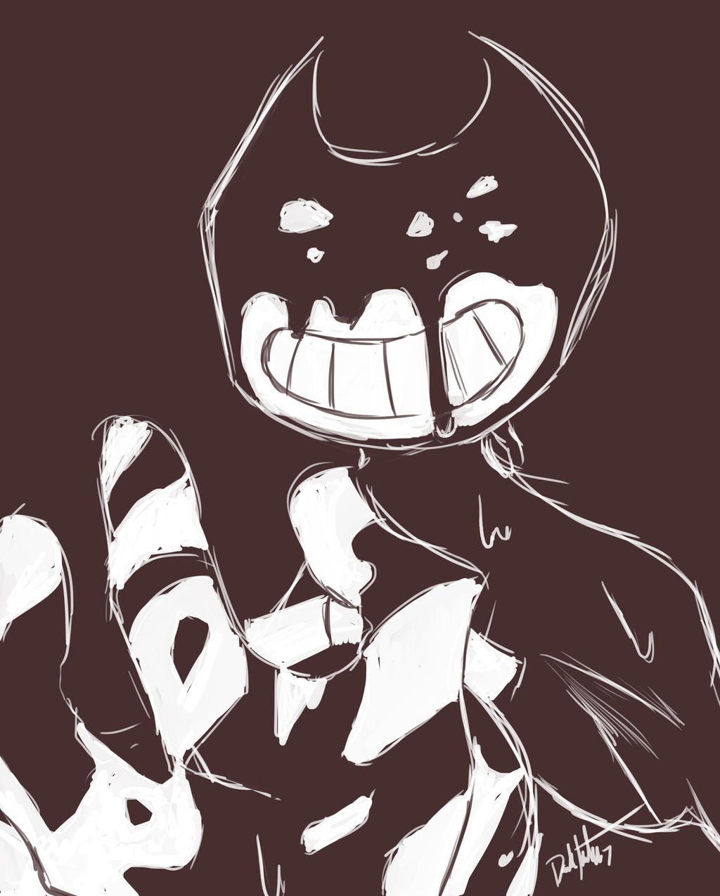 If bendy was in the cuphead show by MerioTheCartoony on DeviantArt