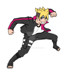 Boruto lineart colored by xelAcim